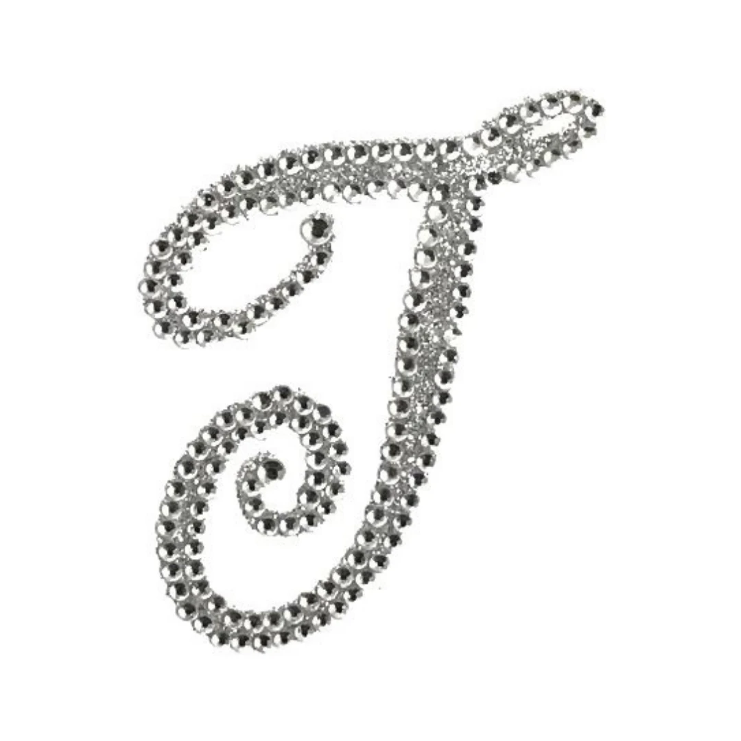 Plush Appeal, LLC Glitter Script Letter "T" (Each) Party Supplies 3 Plush Appeal, LLC Glitter Script Letter "T" (Each) Party Supplies