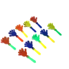 Mardi Gras Spot 7.5" Assorted Color Mini Hand Clackers (Dozen)
