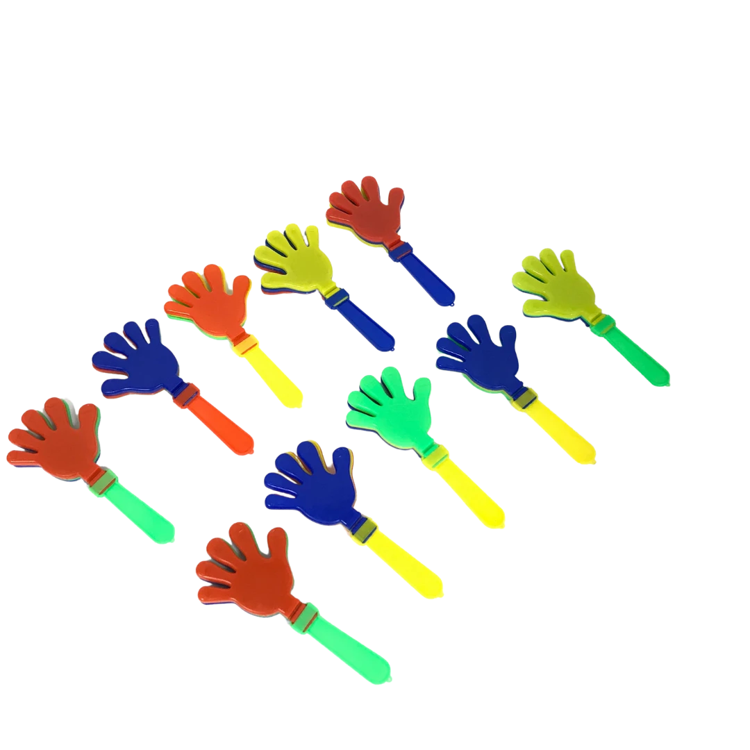 Mardi Gras Spot 7.5" Assorted Color Mini Hand Clackers (Dozen) 3 Mardi Gras Spot 7.5" Assorted Color Mini Hand Clackers (Dozen)
