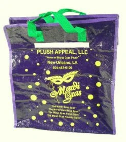 Mardi Gras Spot Zipper Bead Bag - Medium (Each) Novelties