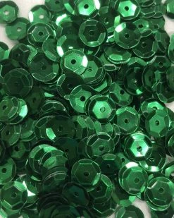 Plush Appeal, LLC 8mm Cup Sequins - Green (Pack) Party Supplies