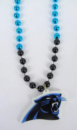 Mardi Gras Spot 36" NFL Licensed Carolina Panthers Bead (Each) Beads