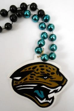 Mardi Gras Spot 36" NFL Licensed Jacksonville Jaguars Bead (Each) Beads