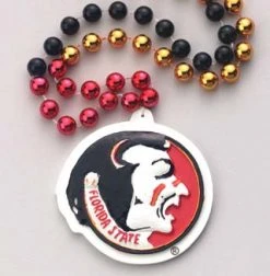 Mardi Gras Spot 36" Collegiate Florida State University Licensed Bead (Each)