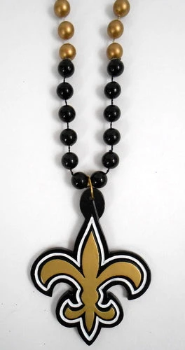 Mardi Gras Spot 36" NFL Licensed New Orleans Saints Bead (Each) Beads Mardi Gras Spot 36" NFL Licensed New Orleans Saints Bead (Each) Beads
