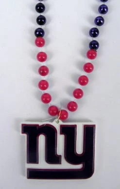 Mardi Gras Spot 36" NFL Licensed New York Giants Bead (Each) Beads