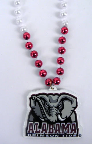Mardi Gras Spot Beads 36" Collegiate Licensed Alabama Elephant Crimson Tide Bead (Each) 3 Mardi Gras Spot Beads 36" Collegiate Licensed Alabama Elephant Crimson Tide Bead (Each)
