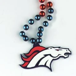 Mardi Gras Spot 36" NFL Licensed Denver Broncos Bead (Each)