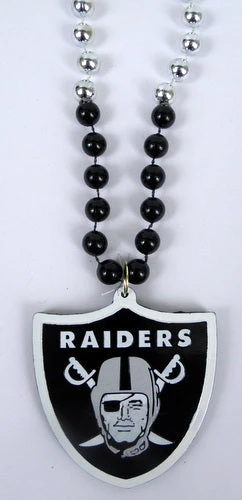 Mardi Gras Spot 36" NFL Licensed Oakland Raiders Bead (Each)