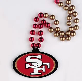 Mardi Gras Spot 36" NFL Licensed San Francisco 49ers Bead (Each) Mardi Gras Spot 36" NFL Licensed San Francisco 49ers Bead (Each)