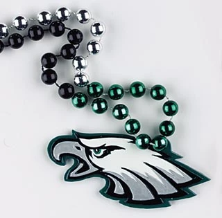 Mardi Gras Spot 36" NFL Licensed Philadelphia Eagles Bead (Each) Beads 3 Mardi Gras Spot 36" NFL Licensed Philadelphia Eagles Bead (Each) Beads