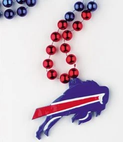 Mardi Gras Spot 36" NFL Licensed Buffalo Bills Bead (Each)