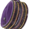 Plush Appeal, LLC Mardi Gras Leather Crystal Wrap Bracelet (Each) 1 Plush Appeal, LLC Mardi Gras Leather Crystal Wrap Bracelet (Each)