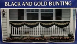 Plush Appeal, LLC Black And Gold Bunting (Each)
