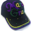 MGSPOT Black Cap With "Mardi Gras" In Purple, Green And Gold Rhinestones (Each) Gifts & Apparel 1 MGSPOT Black Cap With "Mardi Gras" In Purple, Green And Gold Rhinestones (Each) Gifts & Apparel