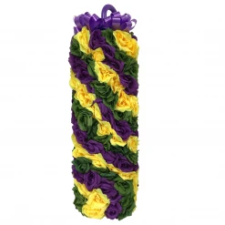 Mardi Gras Spot Novelties Purple, Green And Yellow Flower Cane (180 Flowers)