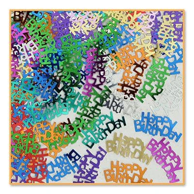 Plush Appeal, LLC Happy Birthday Confetti .5oz (Pack) Party Supplies Plush Appeal, LLC Happy Birthday Confetti .5oz (Pack) Party Supplies