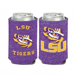 Mardi Gras Spot LSU Tigers Heathered Can Cooler (Each) Party Supplies