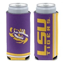 Plush Appeal, LLC Party Supplies LSU Tigers 12 Oz Slim Can Cooler (Each)