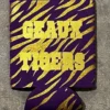 Mardi Gras Spot Geaux Tigers Glittered Coozie (Each) Party Supplies
