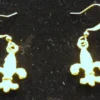 Sale Gold And Crystal Fleur De Lis Earrings (Pair) Gifts & Apparel