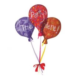Sale Door Hanger - The Party's Here Balloon 21" X 22" (Each)