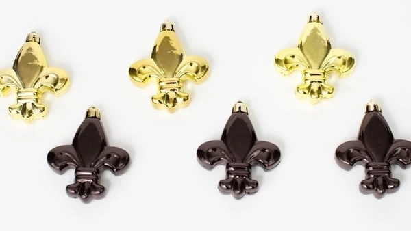 Sale Party Supplies 3" Black And Gold Fleur De Lis Ornaments (6 Pc) 3 Sale Party Supplies 3" Black And Gold Fleur De Lis Ornaments (6 Pc)