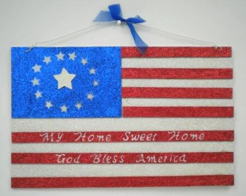 Sale Party Supplies American Flag Door Hanger 19.5" X 12" (Each) Sale Party Supplies American Flag Door Hanger 19.5" X 12" (Each)