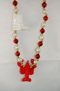 SBDOZEN 42" Crawfish With Boots Mardi Gras Beads (Dozen)