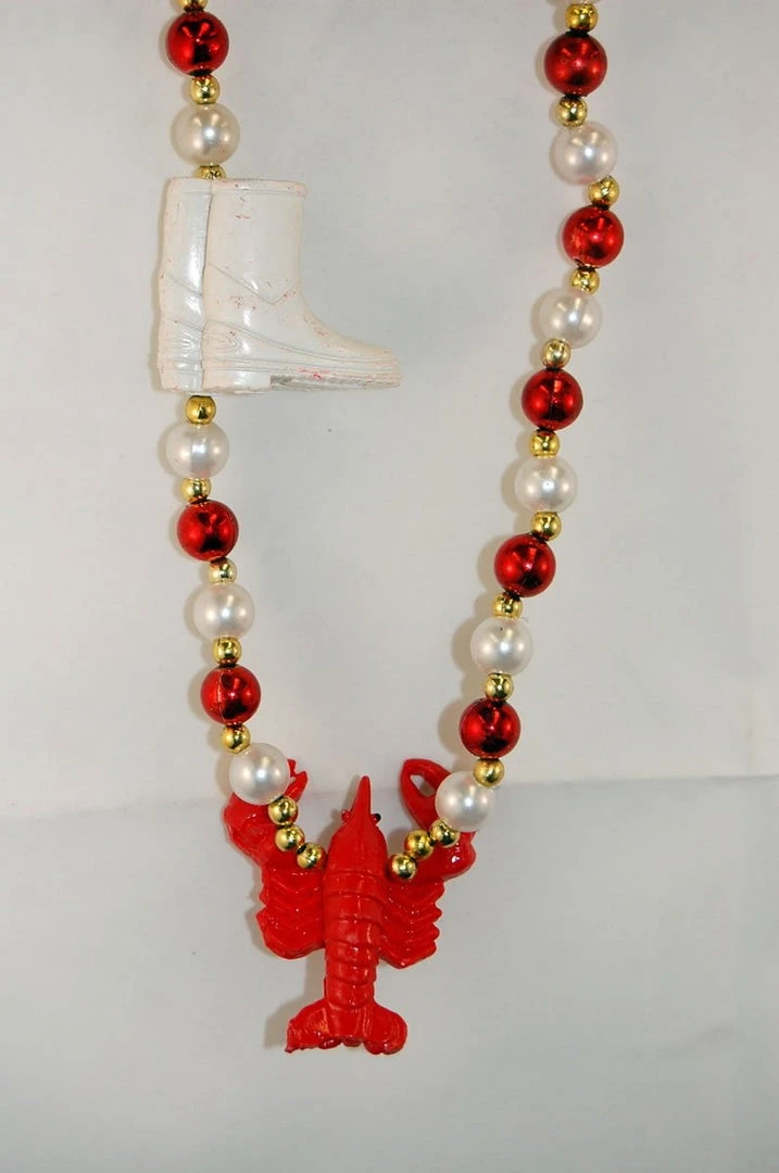 SBDOZEN 42" Crawfish With Boots Mardi Gras Beads (Dozen) 3 SBDOZEN 42" Crawfish With Boots Mardi Gras Beads (Dozen)