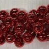 - No Manufacturer - 48 Inch 18mm Round Metallic Red Mardi Gras Beads - Dozen (12 Necklaces) 2 - No Manufacturer - 48 Inch 18mm Round Metallic Red Mardi Gras Beads - Dozen (12 Necklaces)