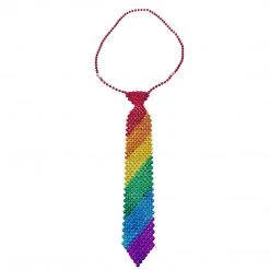 SBDOZEN Rainbow Beaded Tie (Dozen) Beads