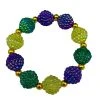 Sale Beads Purple, Green And Yellow With Gold Spacers Berry Bracelet (Dozen) 2 Sale Beads Purple, Green And Yellow With Gold Spacers Berry Bracelet (Dozen)
