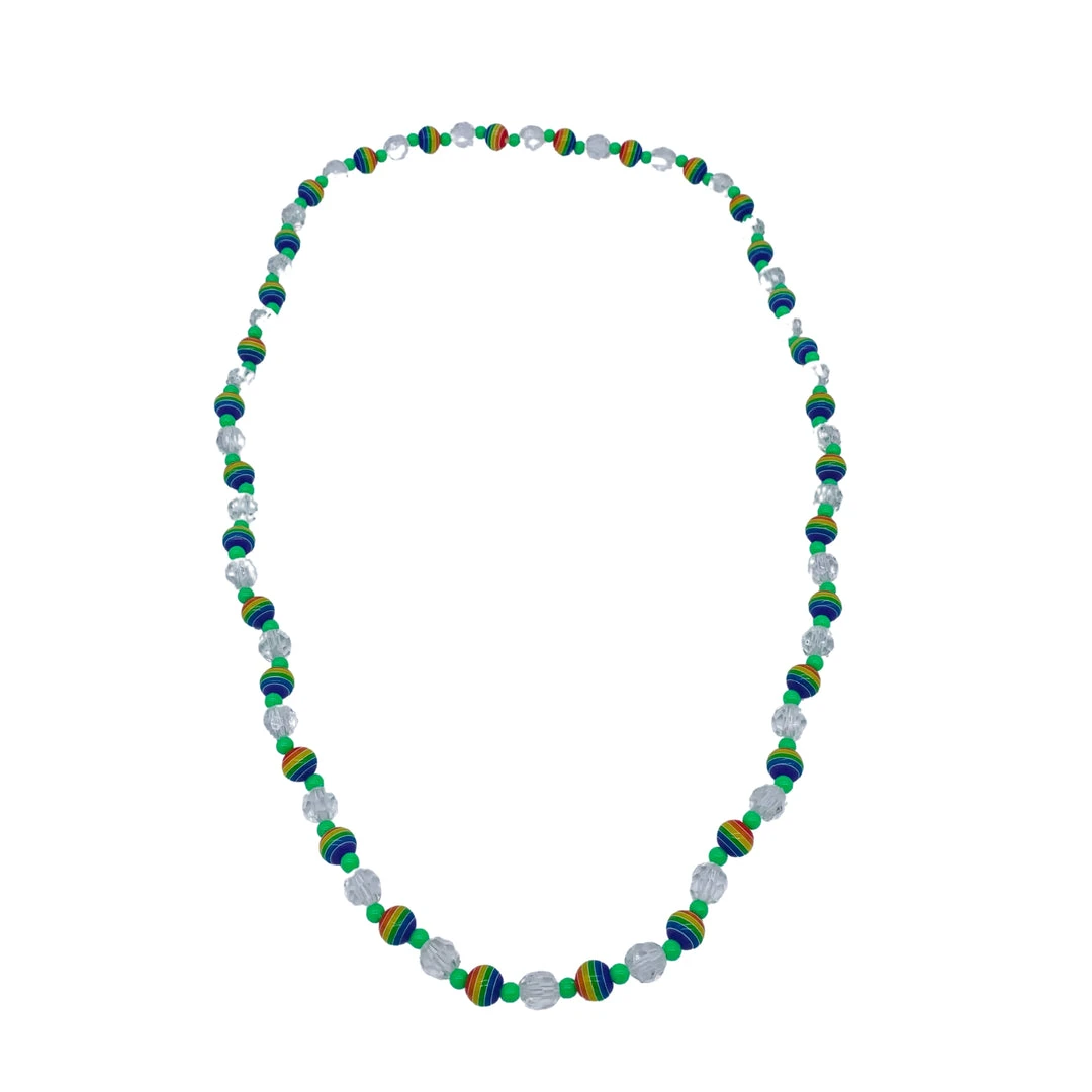 SBDOZEN 40" 12MM Rainbow & Facet Beads Necklace (Dozen) 4 SBDOZEN 40" 12MM Rainbow & Facet Beads Necklace (Dozen)