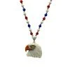 SBDOZEN Beads 36" Eagle Head Medallion Hanging From A Red, White And Blue Bead (Dozen) 2 SBDOZEN Beads 36" Eagle Head Medallion Hanging From A Red, White And Blue Bead (Dozen)