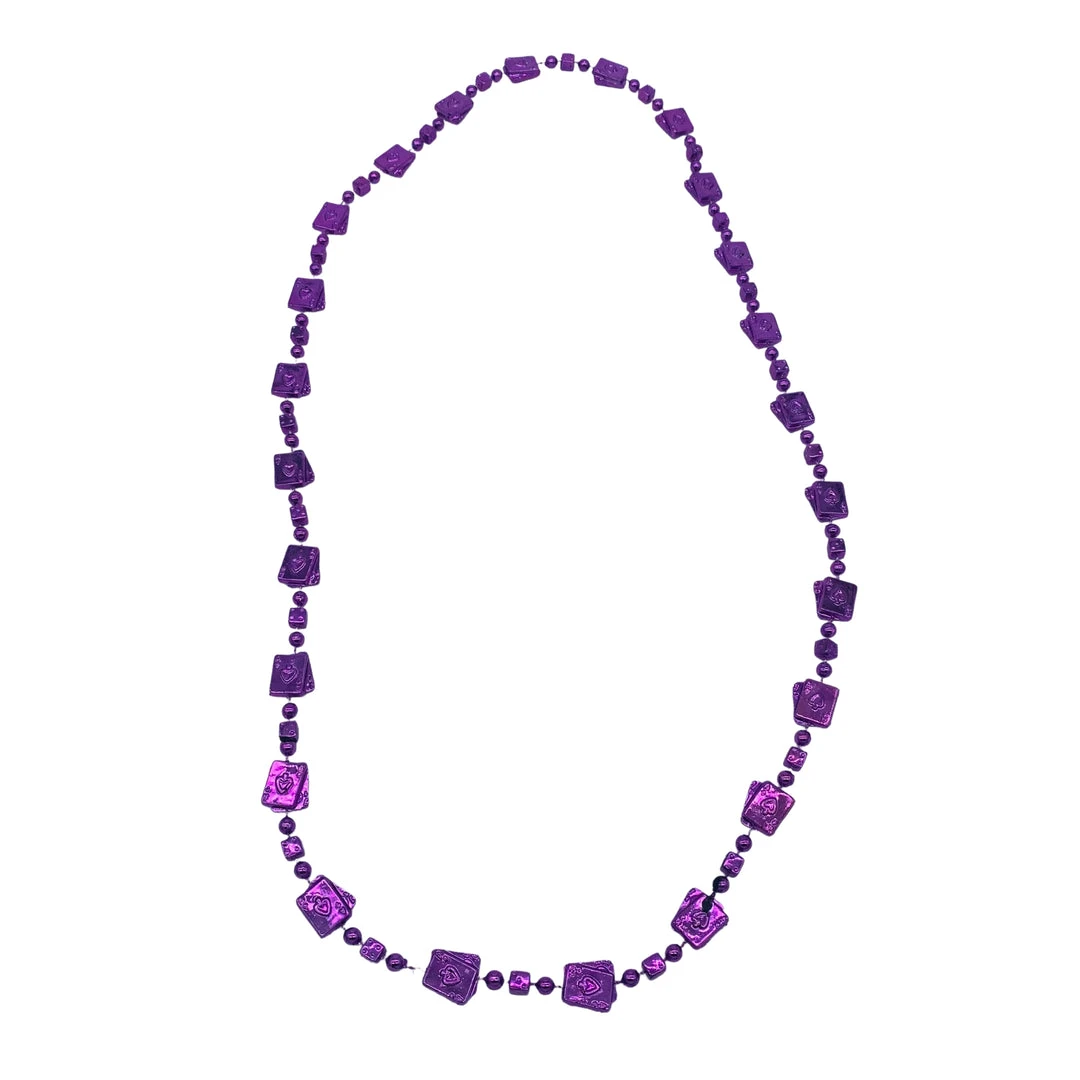 SBDOZEN 42" Card And Dice Mardi Gras Beads (Dozen) 4 SBDOZEN 42" Card And Dice Mardi Gras Beads (Dozen)