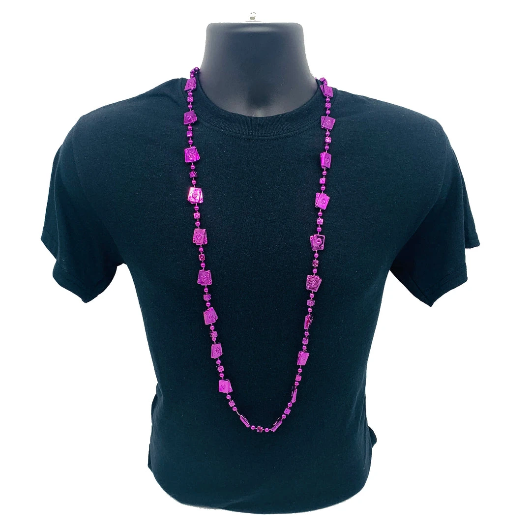 SBDOZEN 42" Card And Dice Mardi Gras Beads (Dozen) 5 SBDOZEN 42" Card And Dice Mardi Gras Beads (Dozen)