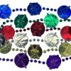 SBDOZEN 40" Skull And Sword Medallion Mardi Gras Beads (Dozen) 2 SBDOZEN 40" Skull And Sword Medallion Mardi Gras Beads (Dozen)
