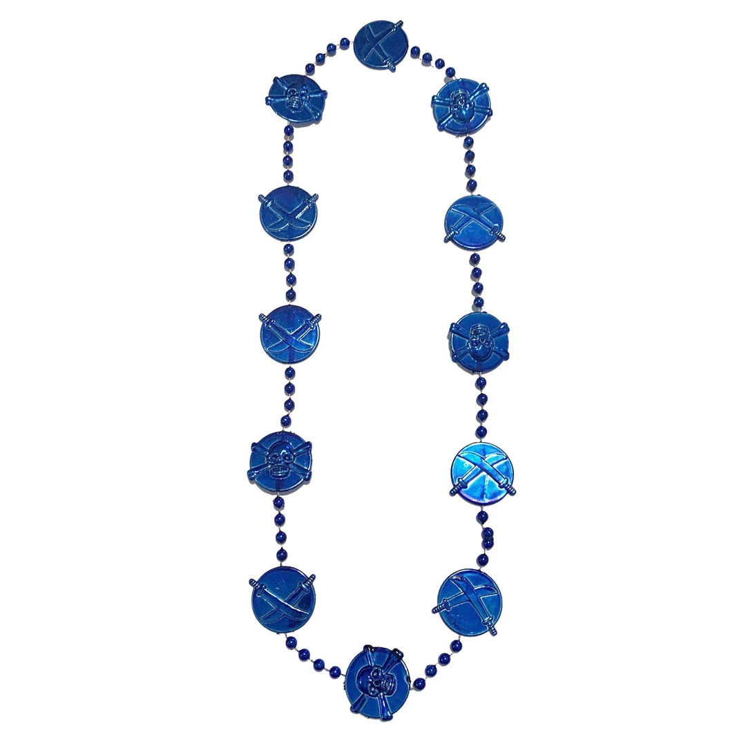 SBDOZEN 40" Skull And Sword Medallion Mardi Gras Beads (Dozen) 4 SBDOZEN 40" Skull And Sword Medallion Mardi Gras Beads (Dozen)