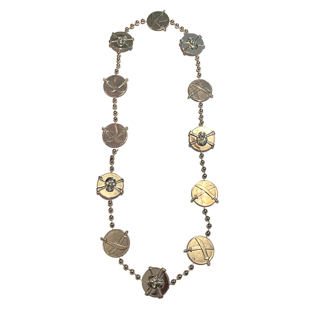 SBDOZEN 40" Skull And Sword Medallion Mardi Gras Beads (Dozen) 9 SBDOZEN 40" Skull And Sword Medallion Mardi Gras Beads (Dozen)