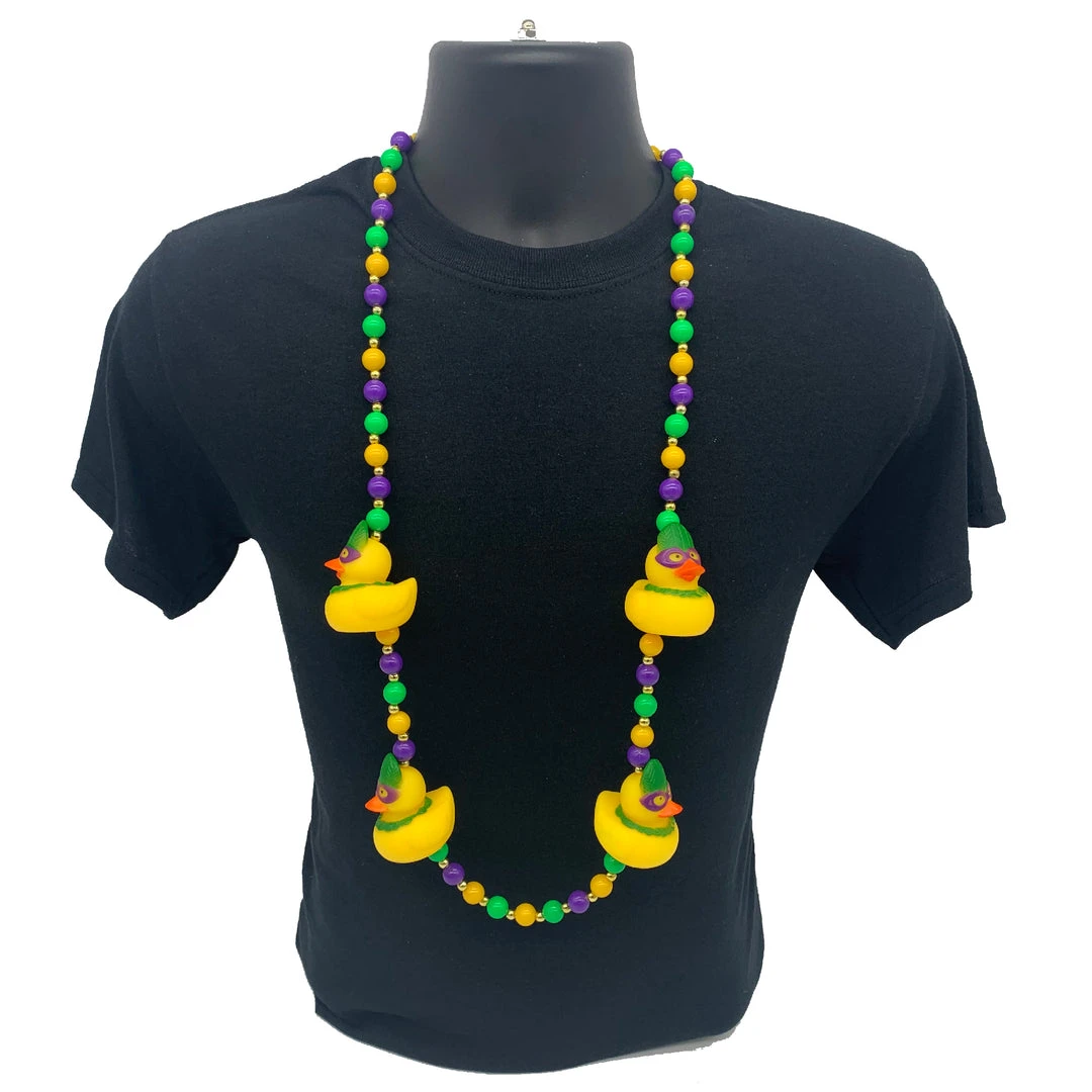 SBDOZEN 42" Mardi Gras Masked Rubber Duck Mardi Gras Beads (Dozen) SBDOZEN 42" Mardi Gras Masked Rubber Duck Mardi Gras Beads (Dozen)