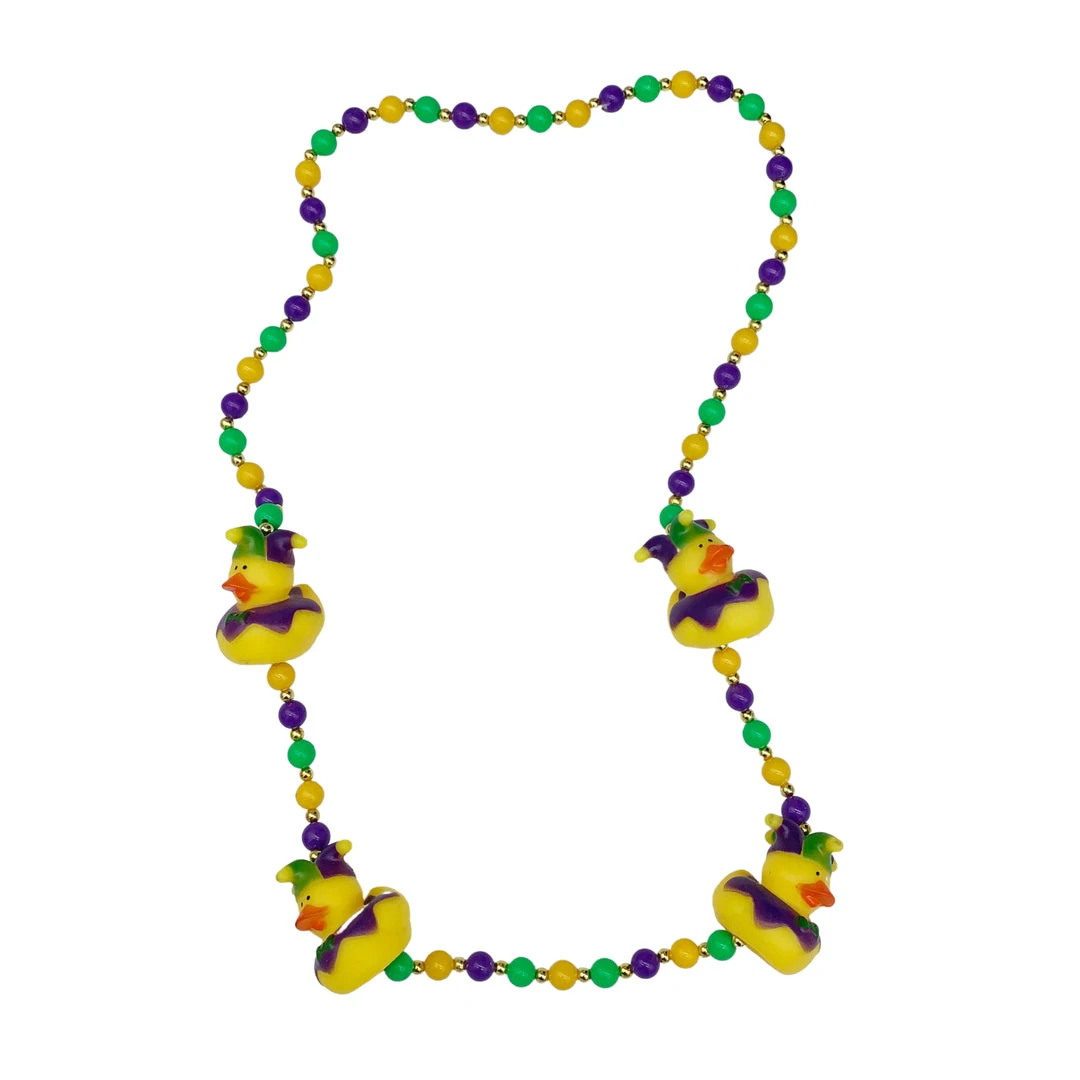 SBDOZEN 42" Mardi Gras Jester Rubber Duck Mardi Gras Beads (Dozen) 4 SBDOZEN 42" Mardi Gras Jester Rubber Duck Mardi Gras Beads (Dozen)