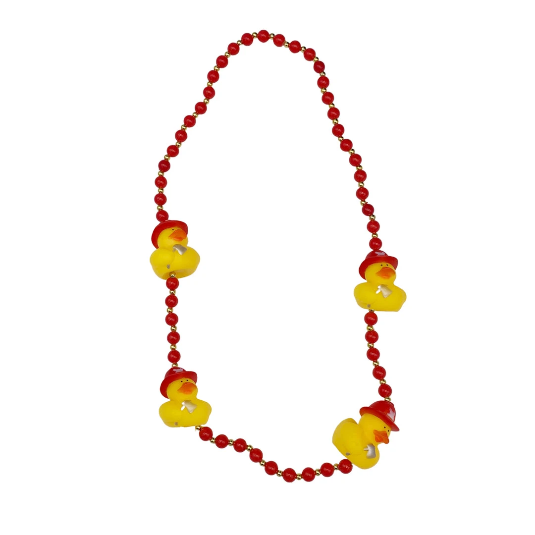 SBDOZEN 42" Fireman Rubber Duck Mardi Gras Beads (Dozen) 4 SBDOZEN 42" Fireman Rubber Duck Mardi Gras Beads (Dozen)