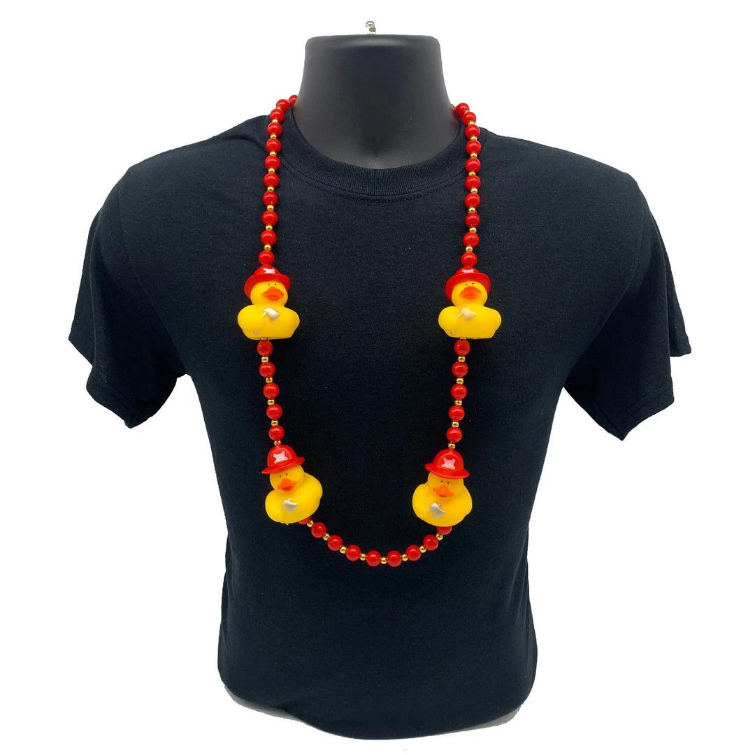 SBDOZEN 42" Fireman Rubber Duck Mardi Gras Beads (Dozen) 5 SBDOZEN 42" Fireman Rubber Duck Mardi Gras Beads (Dozen)