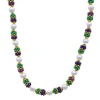SBDOZEN Beads 42" Purple, Green And Gold With White Pearl Mardi Gras Bead (Dozen)