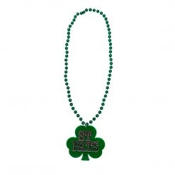 SBDOZEN 33" St. Patricks Bead With Shamrock Medallion (Dozen) Beads