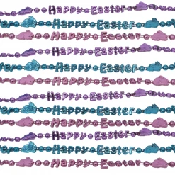 Mardi Gras Spot 33" Happy Easter Bunny Bead (Dozen) Beads