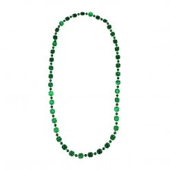 SBDOZEN 36" Four Clover Bead Necklace - Metallic Green (Dozen) Beads
