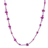 SBDOZEN 36" Flamingo Flower Bead Necklace - Metallic Hot Pink (Dozen) Beads