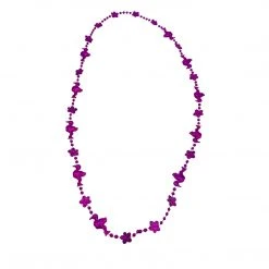 SBDOZEN 36" Flamingo Flower Bead Necklace - Metallic Hot Pink (Dozen) Beads